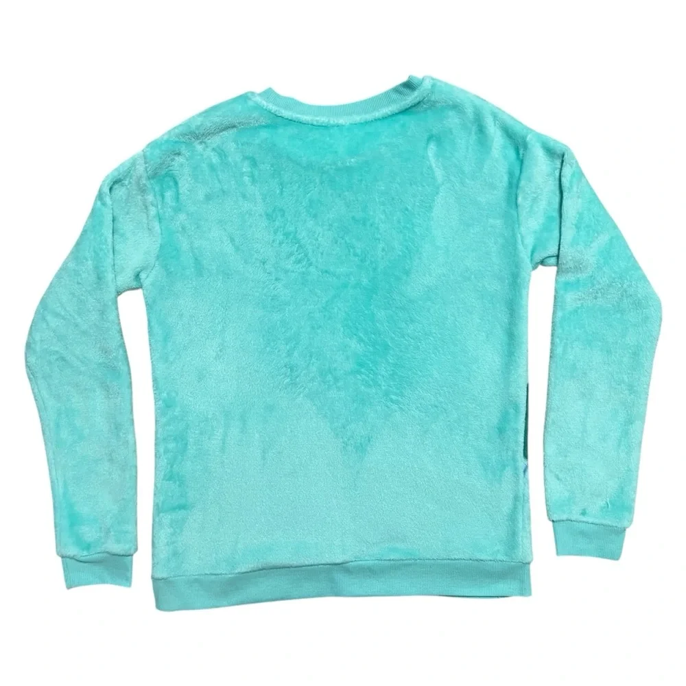 Disney XXL Girls Fuzzy Princess Sweatshirt